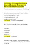  Commercial Law Exam Package With 100&percnt; Complete Solutions 