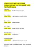Commercial Law - Classifying Collateral Exam Questions With 100- Verified Answers&period;docx