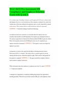 WGU D432 Pre-Assessment HR Compliance and Employee Relations Exam with Q and A 
