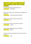 Business Uniform Commercial Code Exam Questions With 100- Verified Answers&period;docx