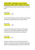 LEGL-2501 - Business Law 1 Exam Questions With 100- Verified Answers&period;docx