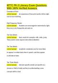 MTTC PK-3 Literacy Exam Questions With 100- Verified Answers&period;docx