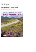 Test Bank for Biochemistry&colon; A Short Course&comma; 5th Edition by Justin K&period; Hines &vert;9781319559076 &vert; All Chapters 1-41 &vert; 2026 MCAT & Biology Exam Prep