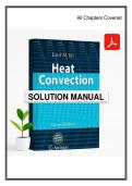 Solution manual for Heat Convection 2nd edition by Latif Jiji