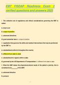 EMT FISDAP Readiness Exam 2 &lpar;2025&rpar; &ndash; Practice Questions with Verified Answers and Detailed Rationales