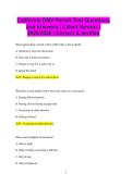 California DMV Permit Test Questions and Answers &vert; Latest Version &vert; 2025&sol;2026 &vert; Correct & Verified