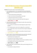 NUR 170 Med-Surg Exam 4 Practice Exam WITH ANSWERS 2026