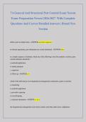 7A General And Structural Pest Control Exam Newest  Exam Preparation Newest 2026-2027  With Complete  Questions And Correct Detailed Answers &vert; Brand New  Version