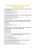 NUR 170 Med Surg Exam 4 Practice Exam WITH VERRIFIED ANSWERS 202