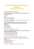 NUR 170 Medical-Surgical Nursing Exam 4 2026 Update Galen College of Nursing