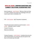 NFPA 921 EXAM &vert; VERIFIED QUESTIONS AND CORRECT SOLUTIONS&vert; GUARANTEED PASS