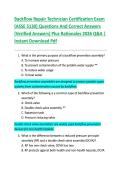 Backflow Repair Technician Certification Exam  &lpar;ASSE 5130&rpar; Questions And Correct Answers  &lpar;Verified Answers&rpar; Plus Rationales 2026 Q&A &vert;  Instant Download Pdf
