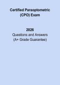 Certified Paraoptometric &lpar;CPO&rpar; Exam 2026 &vert; Complete Study Guide & Practice Questions