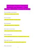 Real Estate Finance Champions Questions and Answers &vert; Latest Version &vert; 2025&sol;2026 &vert; Correct & Verified