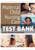 Test Bank for Maternal-Child Nursing Care&comma; 6th Edition by Perry &ndash; Latest Update 2025&sol;2026 &ndash; Complete Chapters