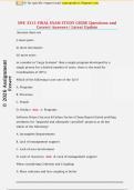 SWE 3313 FINAL EXAM STUDY GUIDE Questions and  Correct Answers &vert; Latest Update 