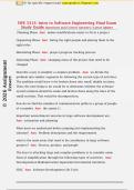SWE 3313&colon; Intro to Software Engineering Final Exam  Study Guide Questions and Correct Answers &vert; Latest Update