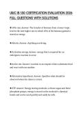 UIUC IB 150 CERTIFICATION EVALUATION 2026 FULL QUESTIONS WITH SOLUTIONS