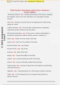 TEAS Science Questions and Correct Answers &vert;  Latest Update
