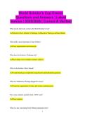 World Scholar's Cup Events Questions and Answers &vert; Latest Version &vert; 2025&sol;2026 &vert; Correct & Verified