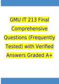 GMU IT 213 Final Comprehensive Questions &lpar;Frequently Tested&rpar; with Verified Answers Graded A&plus;