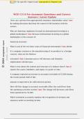 WGU C214 Pre-Assement Questions and Correct  Answers &vert; Latest Update 