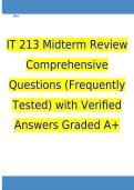 IT 213 Midterm Review Comprehensive Questions &lpar;Frequently Tested&rpar; with Verified Answers Graded A&plus;