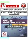 Test Bank for Applied Pathophysiology for the Advanced Practice Nurse 2nd Edition by Dlugash & Story &ndash; Complete Exam Questions & Verified Answers 2025&ndash;2026
