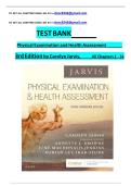 Test Bank for Physical Examination and Health Assessment&comma; 8th Edition&comma; Carolyn Jarvis&comma; ISBN&colon; 9780323510806