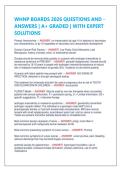 WHNP BOARDS 2026 QUESTIONS AND -  ANSWERS &vert; A&plus; GRADED &vert; WITH EXPERT  SOLUTIONS