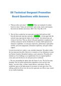 E6 Technical Sergeant Promotion  Board Questions with Answers 