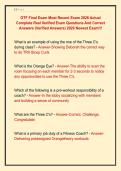 OTF Final Exam Most Recent Exam 2026 Actual  Complete Real Verified Exam Questions And Correct  Answers &lpar;Verified Answers&rpar; 2026 Newest Exam&excl;&excl;&excl; 