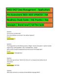 WGU D427 Data Management &ndash; Applications  Pre-Assessment 2023&ndash;2025 UPDATED &vert; OA  Readiness Study Guide &vert; SQL Practice &plus; Key  Concepts &vert; Brand new&excl;&excl;&vert; full Test bank