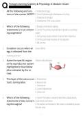 Portage Learning Anatomy & Physiology II&colon; Module 6 Exam