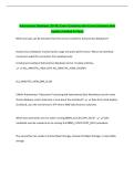 Autonomous Database 1Z0-931 Exam Questions with Correct Answers New  Update