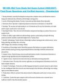 NR 599 Midterm and Final Exam &ndash; Chamberlain University &ndash; Academic Year 2026&sol;2027 &ndash; Study Set Questions with Verified Answers