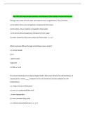 Bio 110 Final Exam Review Questions and Answers&vert; New Update 