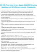 NR 599 Final Exam Review &ndash; Chamberlain University &ndash; Academic Year 2026&sol;2027 &ndash; Practice Questions with Verified Answers
