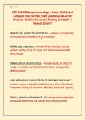 UST ABSN Pathopharmacology 1 Exam 2026 Actual  Complete Real Verified Exam Questions & Correct  Answers &lpar;Verified Answers&rpar; &vert; Already Graded A&plus; &vert;  Newest Exam&excl;&excl;&excl; 