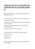 WILKES NSG 500 TEST 2 EXAM SCRIPT 2026 QUESTIONS WITH FULL SOLUTIONS GRADED A&plus;