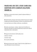 WILKES NSG 500 TEST 2 STUDY GUIDE 2026 QUESTIONS WITH COMPLETE SOLUTIONS GRADED A&plus;