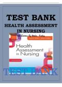 TESTBANK FOR Health Assessment in Nursing &lpar;6th Edition&rpar; by Janet R&period; Weber