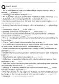 BIO 331  Quiz 1&vert; Questions and Answers&vert; New Update
