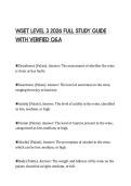 WSET LEVEL 3 2026 FULL STUDY GUIDE WITH VERIFIED Q&A