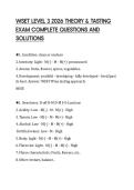 WSET LEVEL 3 2026 THEORY & TASTING EXAM COMPLETE QUESTIONS AND SOLUTIONS