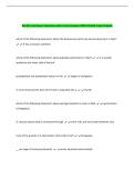 Bio 425 Final Exam&vert; Questions with Correct Answers 100&percnt; Verified