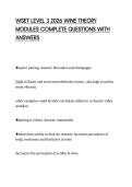 WSET LEVEL 3 2026 WINE THEORY MODULES COMPLETE QUESTIONS WITH ANSWERS