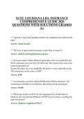 XCEL LOUISIANA LHA INSURANCE COMPREHENSIVE GUIDE 2026 QUESTIONS WITH SOLUTIONS GRADED A&plus;