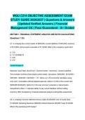 WGU C214 OA FINANCIAL MANAGEMENT BUNDLE PACK 2026&sol;2027 &vert; Complete Study Exam Solution &vert; Verified Answers &vert; PA &plus; OA &plus; Review &vert; Pass Guaranteed - A&plus; Graded