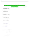 BIOL 2255 - Lecture Exam 5&sol;Final Exam Questions with Correct Answers New  Update